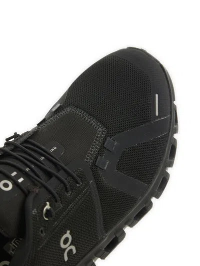 On Lightweight Black Running Sneakers With Breathable Mesh