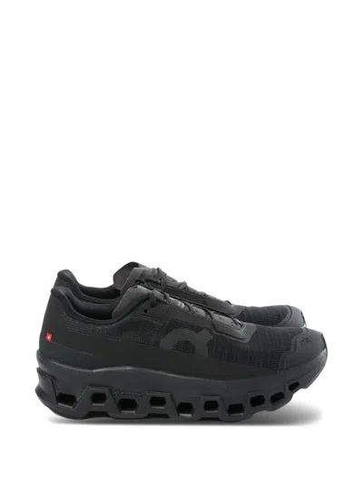 On Running Black Mesh Cloudmster Sneakers In Black