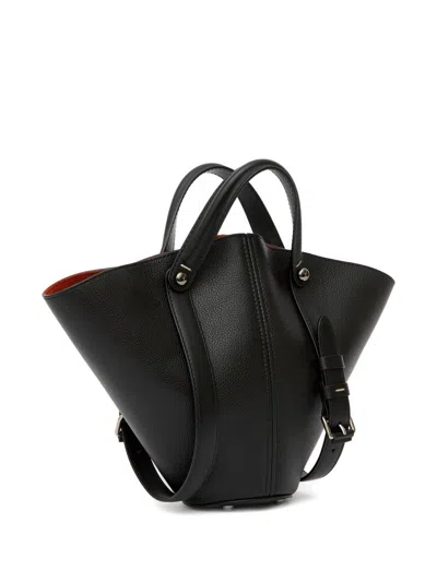 Maison Margiela Dress-age Small Leather Handbag In Black