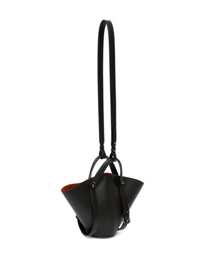 Maison Margiela Dress-age Small Leather Handbag In Black