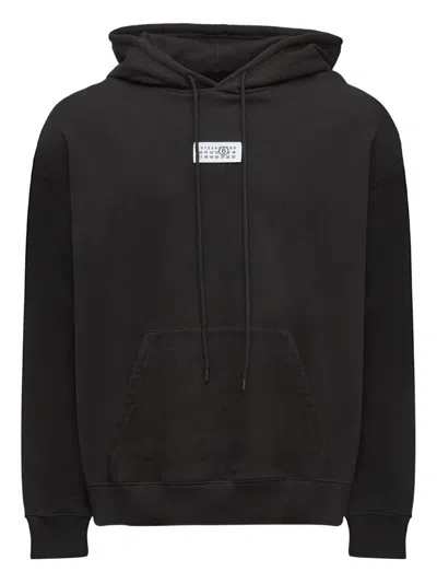 Mm6 Maison Margiela Cotton Sweatshirt For Men In Black