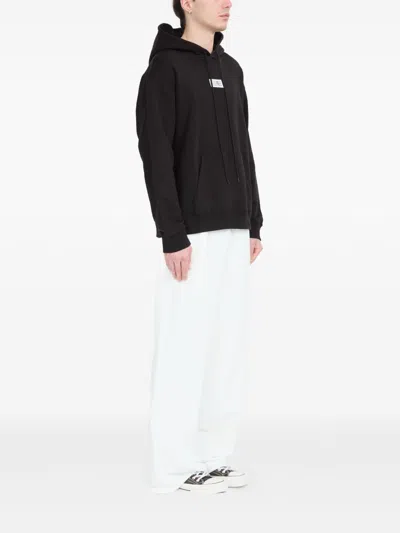 Mm6 Maison Margiela Cotton Sweatshirt For Men In Black