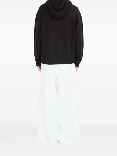 Mm6 Maison Margiela Cotton Sweatshirt For Men In Black