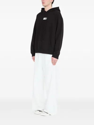 Mm6 Maison Margiela Cotton Sweatshirt For Men In Black