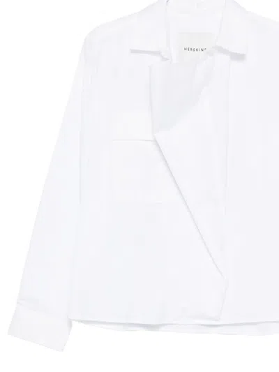 Herskind White Regular Solid Shirt In White