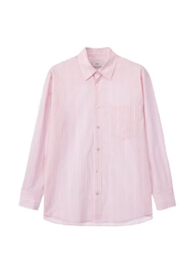 Dunst Stripe-pattern Shirt In Pink