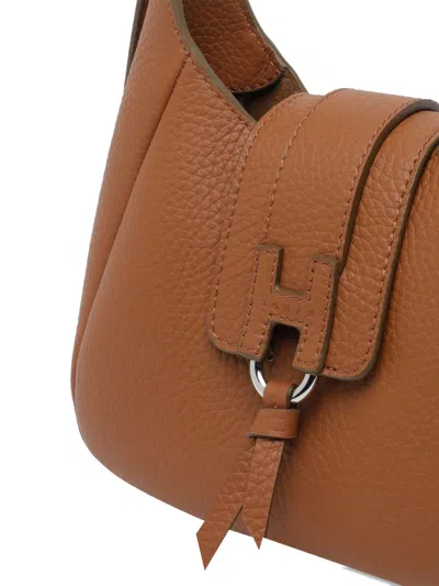 Hogan Hoket Adjustable-handle Shoulder Bag In Brown
