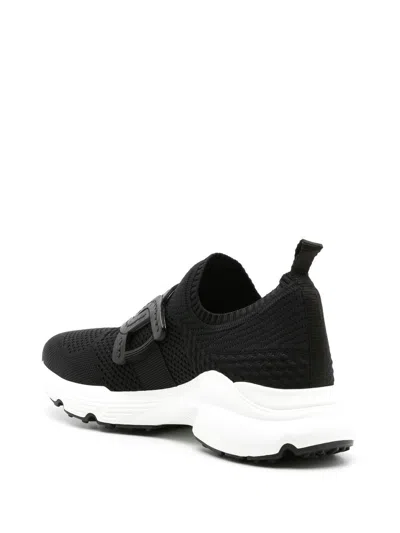 Tod's Kate Stretch Knit Trainer Sneakers In Black