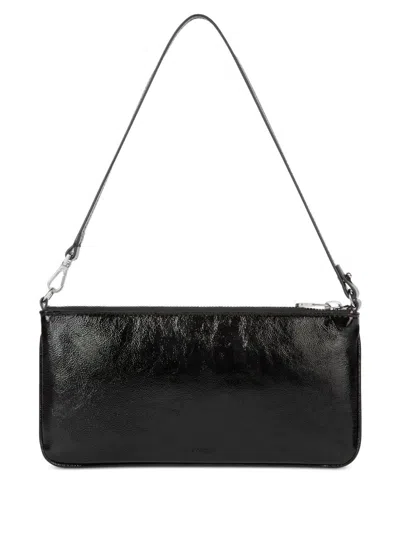 Courrèges Rectangular Naplack Pouch Adjustable Strap In Black