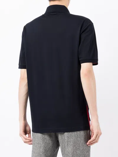 Thom Browne Pocket Polo In Fine Mercerized Men In Black