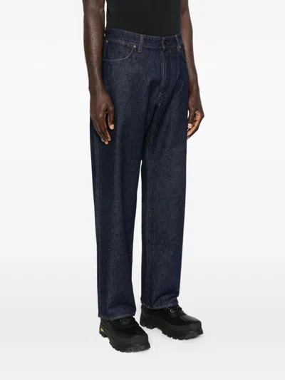 Stone Island Regular-straight-fit Five-pocket Jeans With Rinsed Finish In Blue