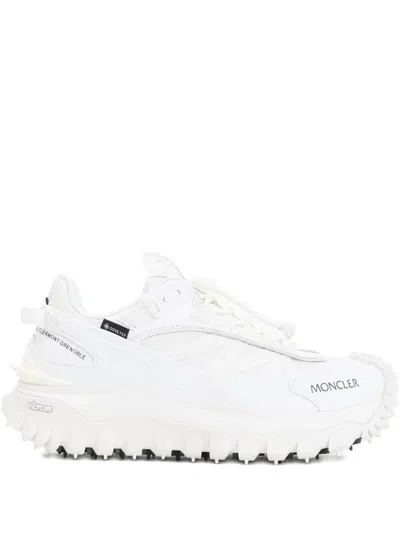 Moncler Waterproof Trailgrip Gtx Sneakers With Carbon Fiber In White