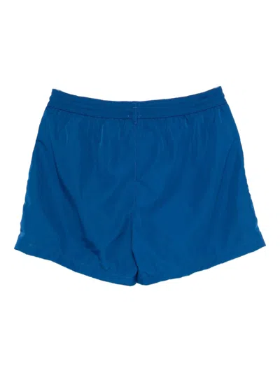 Paul Smith Zebra Drawstring Beachwear In Blue