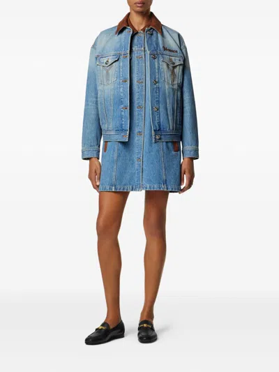 Versace Women Blue Sleeveless Buttoned Mini Dress, M Luxury Dresses For Women Darveys