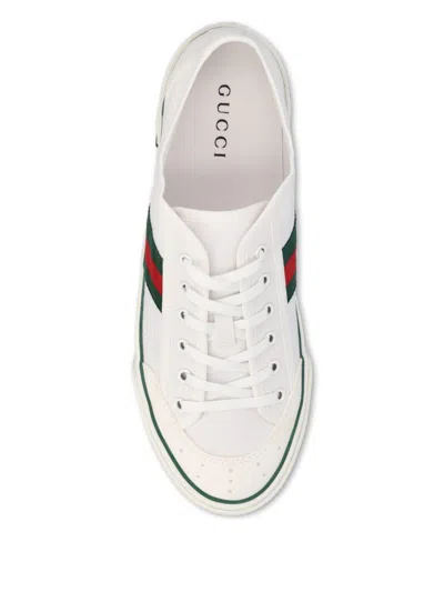 Gucci Fabric Upper And Rubber Sole Sneaker In White