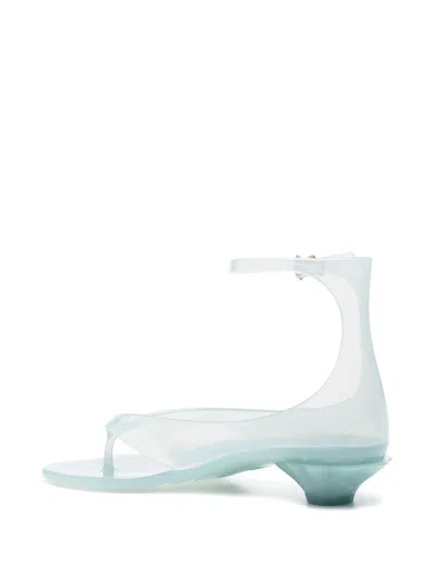 Chloé Chloe Women Pastel Light-blue Tpu Chloe Jelly Thong Sandals In Blue