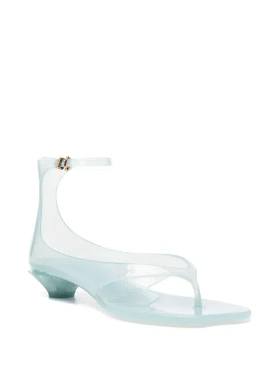 Chloé Chloe Women Pastel Light-blue Tpu Chloe Jelly Thong Sandals In Blue