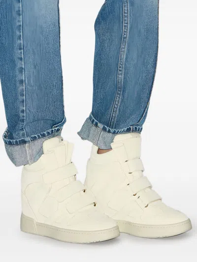 Isabel Marant Im3 High Top Sneakers In White