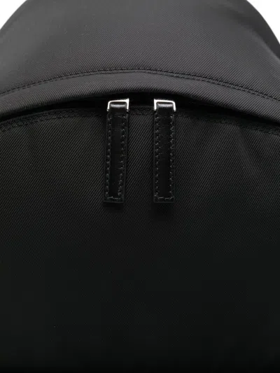 Givenchy Black Backpack With Adjustable Shoulder Straps And Logo On Front In Tech Fabric Man In Black