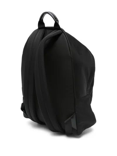 Givenchy Black Backpack With Adjustable Shoulder Straps And Logo On Front In Tech Fabric Man In Black