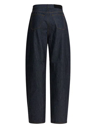 Givenchy Balloon-fit Denim Jeans With Classic Texture In Blue