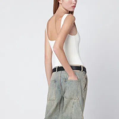 Entire Studios Square-neck Top In White