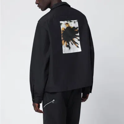 Oamc Black Peacemaker Overshirt In Black