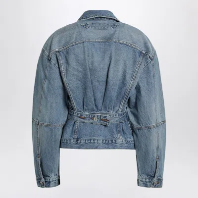 Jacquemus Light Blue Denim Jacket In Blue