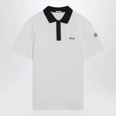 Moncler Embroidered Logo Cotton Pique Polo Shirt Clothing In Multi
