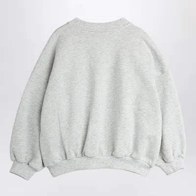 Mini Rodini Bear Chenille Sweatshirt In Gray