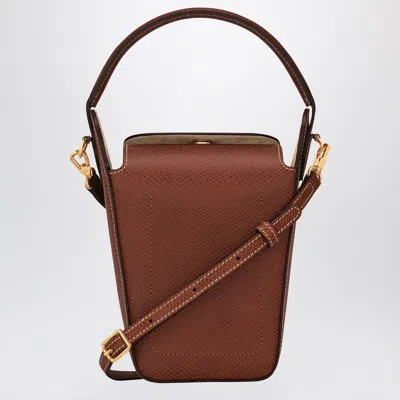Longchamp Brown Épure Pop Corn Bag In Brown