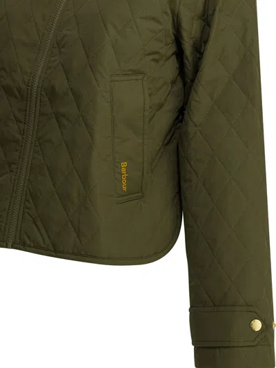 Barbour Green Polyester Jacket In Green