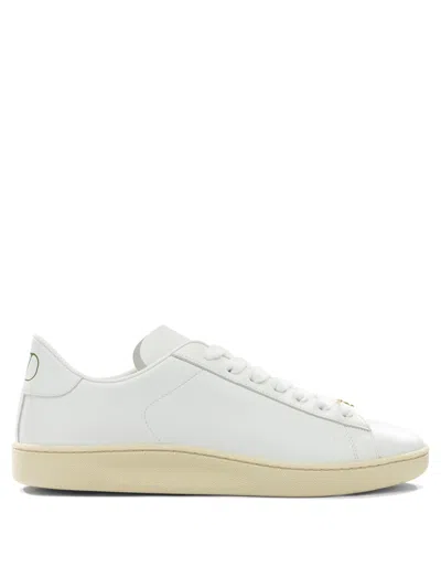 Valentino Garavani Premium Leather High-top Sneaker For Men In White