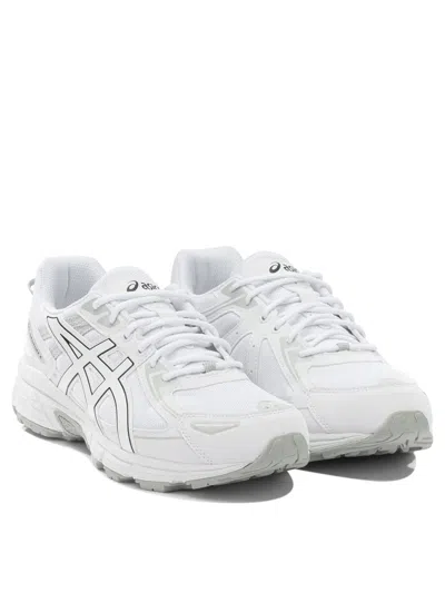 Asics Mesh Sneakers Slip On Pull Tab Sole In White