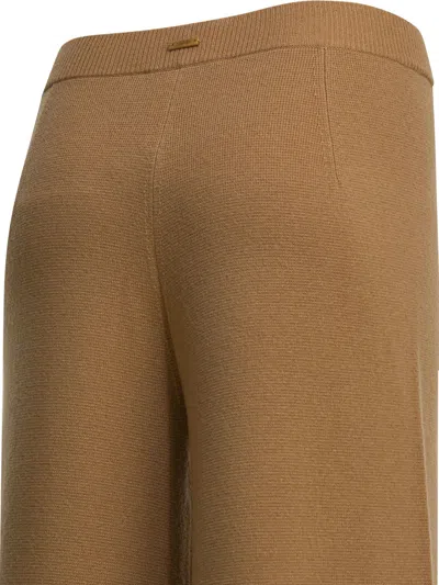 Max Mara Knit Trousers Knitwear Beige In Brown