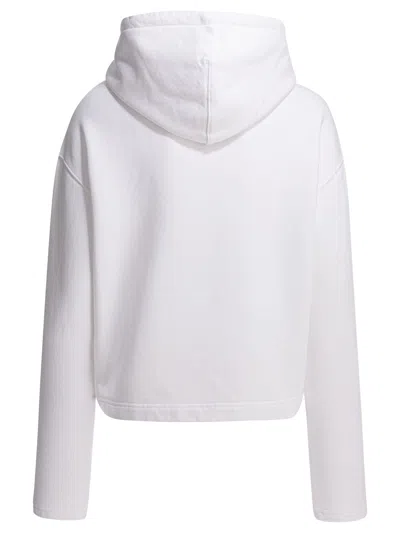 Ami Alexandre Mattiussi Ami Paris Molleton Grey Hoodie With Black Embroidered Logo In Gray