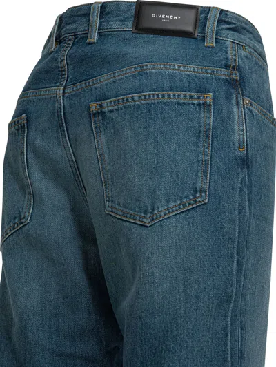 Givenchy Washed Straight-leg Jeans In Blue