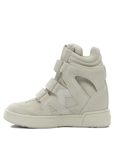 Isabel Marant Im3 High Top Sneakers In White