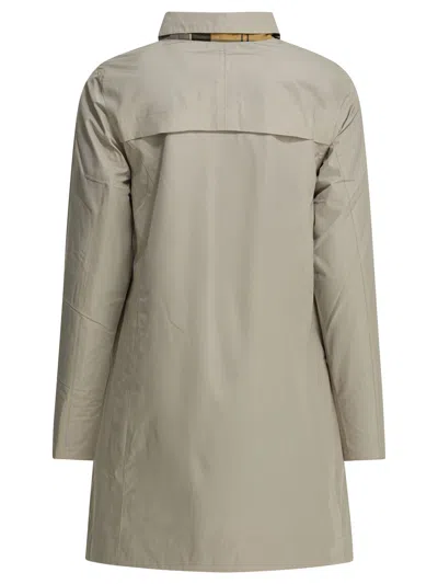 Barbour Babbity Mist Reversible Jacket In Neutral