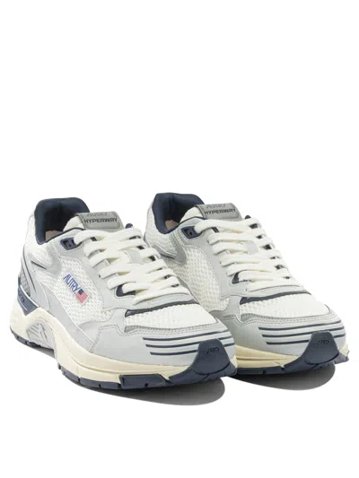 Autry Comfortable Mesh Sneakers With 3.5 Cm Sole Height For Men In Silver