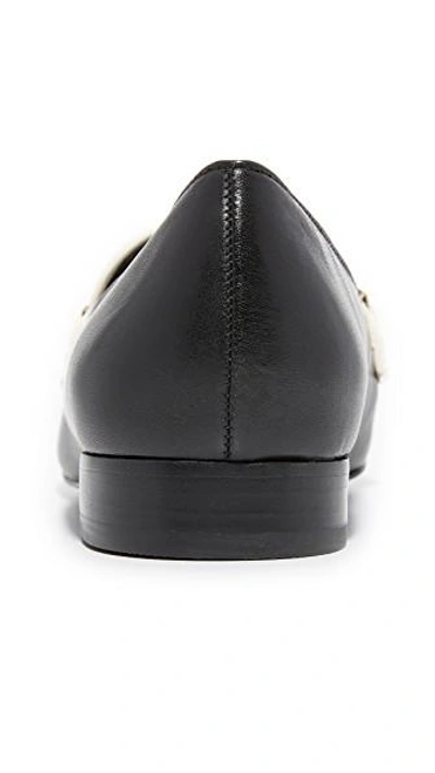 Shop Tory Burch Gemini Link Loafers In Black/bleach