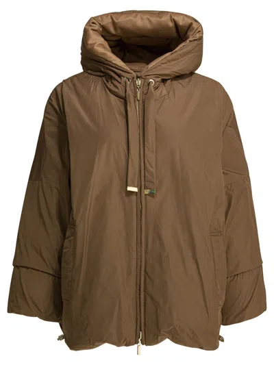 Max Mara The Cube Reversible Short Down Jacket Jackets And Coats Brown In Brown