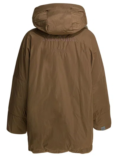 Max Mara The Cube Reversible Short Down Jacket Jackets And Coats Brown In Brown
