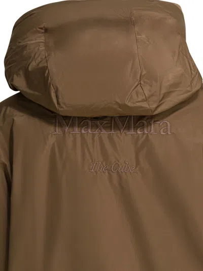 Max Mara The Cube Reversible Short Down Jacket Jackets And Coats Brown In Brown