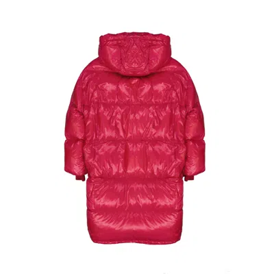 Herno Multicolor Polyamide Coat In Pink