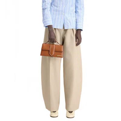 Jacquemus Le Grand Bambino Leather Crossbody Bag In Brown