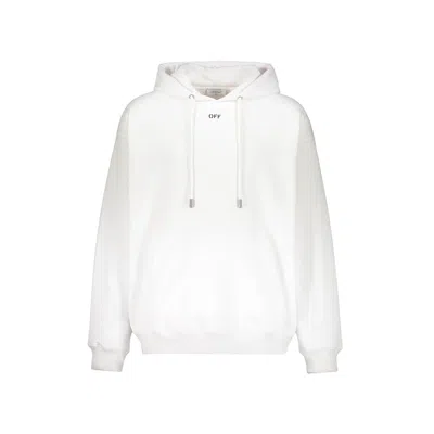 Off-white Arrow Skate Printed French Cotton-terry Hoodie In White