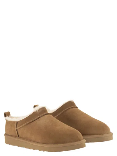 Ugg Classic Micro Low Suede Ankle Boot In Brown