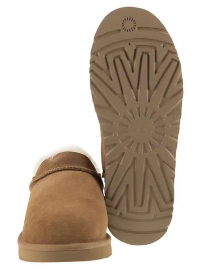 Ugg Classic Micro Low Suede Ankle Boot In Brown