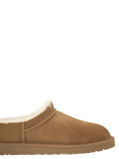 Ugg Classic Micro Low Suede Ankle Boot In Brown